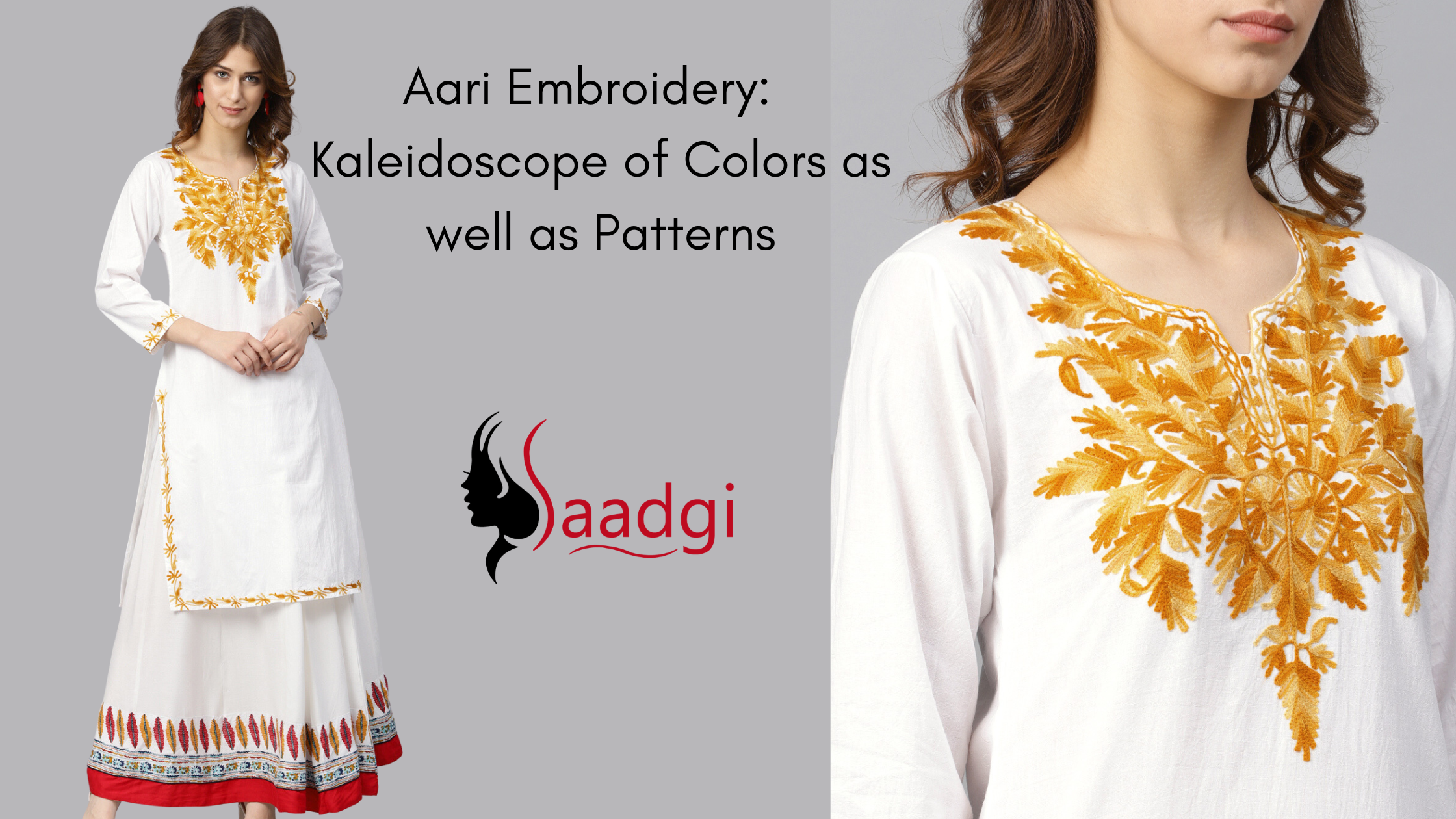 Aari Embroidery:  Kaleidoscope of Colors as well as Patterns