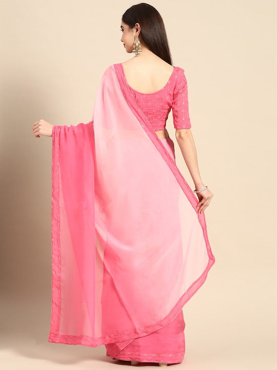 ombre sarees, chikankari sarees, chikan border, zari sarees, party wear sarees, party wear sarees, organza sarees, chicken, chickenkari, chicken saree, lucknowi chikankari saree, saree