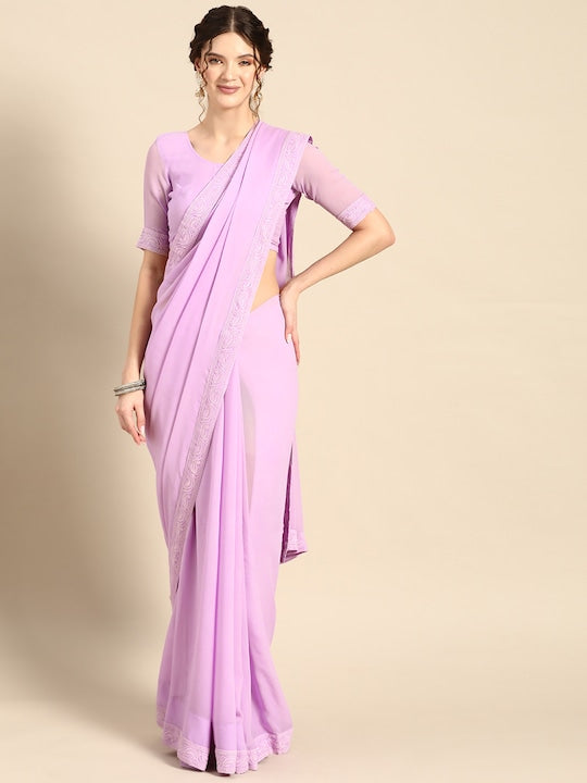 elegant sarees, chikankari sarees, lucknowi chikan sarees, pure organza sarees, organza sarees, party wear sarees, elegant simple sarees, parent teacher meeting sarees, bordered sarees, peach organza sarees, pastel shades sarees, light color sarees, simple look sarees, party wear sarees, organza sarees, chicken, chickenkari, chicken saree, lucknowi chikankari saree, saree