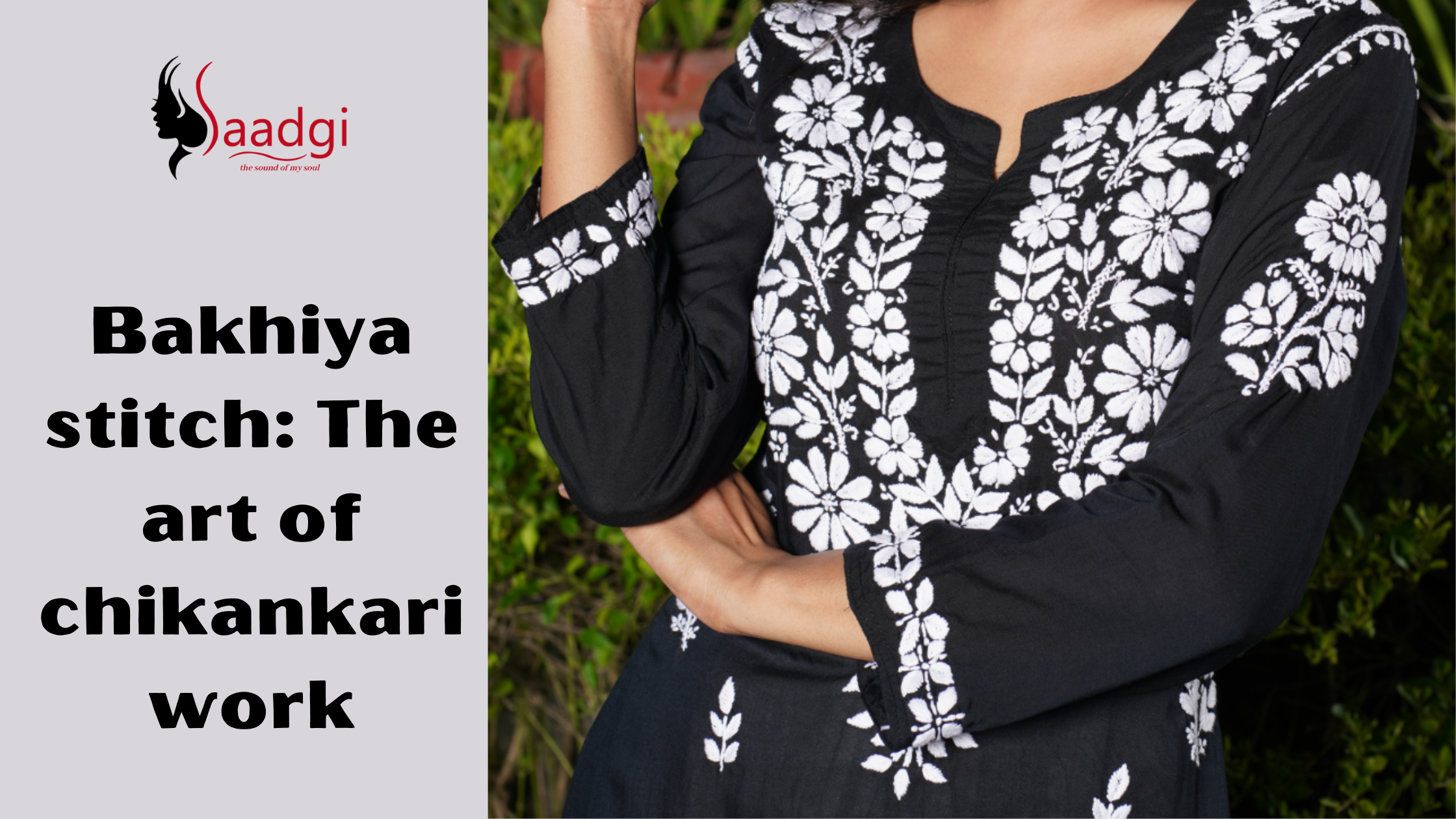 Bakhiya stitch: The art of chikankari work