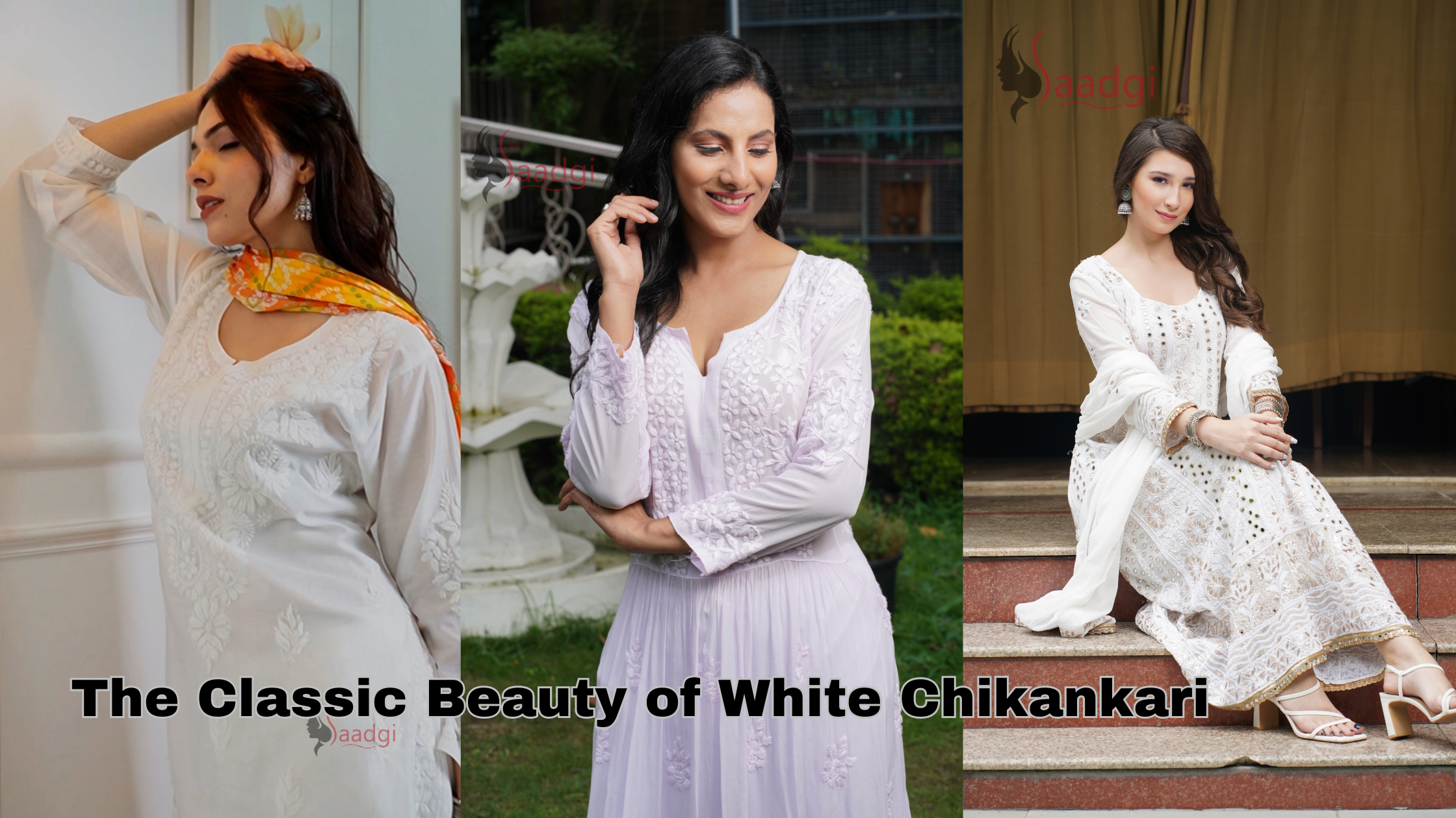 The Classic Beauty of White Chikankari- Saadgi