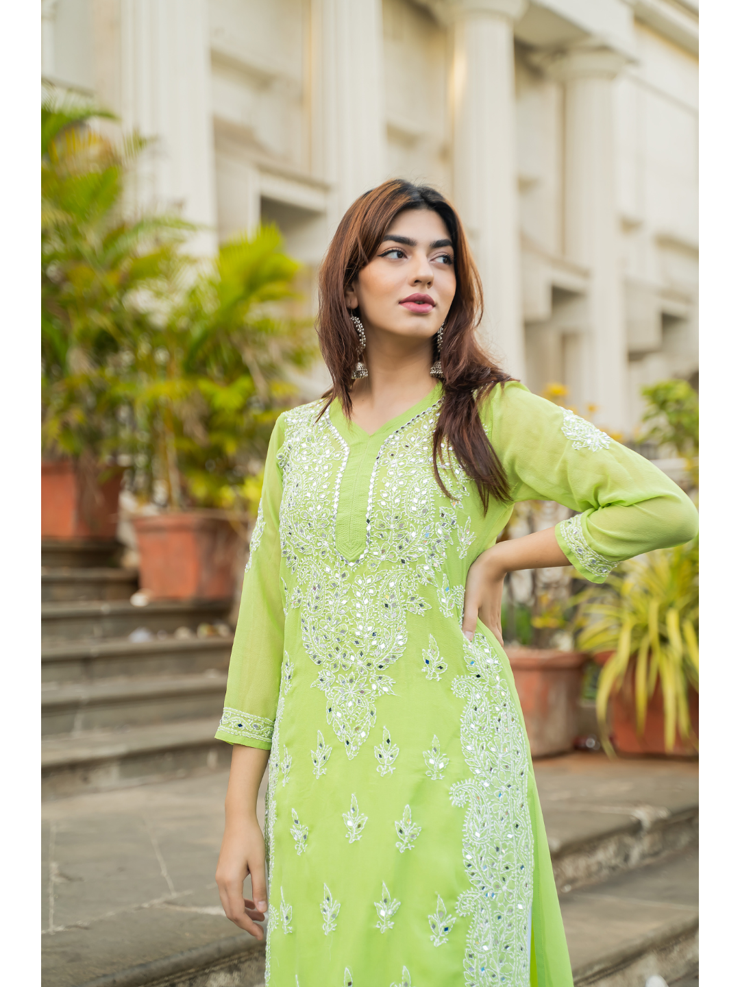 Parrot Green Cotton Kurtis Online Shopping for Women at Low Prices