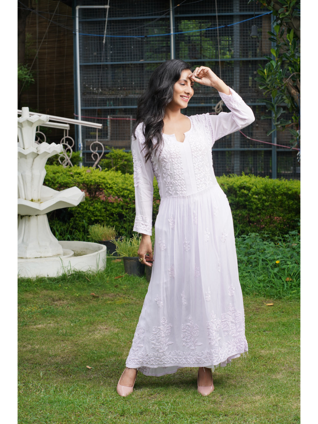 Women Pink Anarkali Kurta Designer Dupatta Bollywood Style Gown Partywear  Gown | eBay