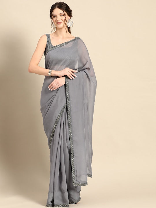 these attractive sarees feature charming and beautiful prints and patterns.bordered sarees, chikan sarees, chikankari sarees, organza sarees, elegant sarees, party wear sarees, bridesmaid sarees,myntra saree party wear, party wear sarees, organza sarees, chicken, chickenkari, chicken saree, lucknowi chikankari saree, saree