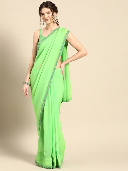 these attractive sarees feature charming and beautiful prints and patterns.bordered sarees, chikan sarees, chikankari sarees, organza sarees, elegant sarees, party wear sarees, bridesmaid sarees,myntra saree party wear, party wear sarees, organza sarees, chicken, chickenkari, chicken saree, lucknowi chikankari saree, saree